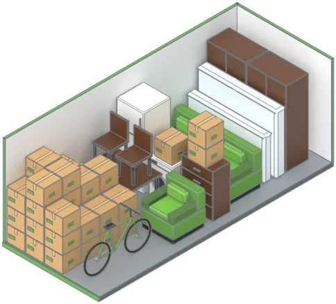 Drive-Up Large, drawn to the same scale as the other units