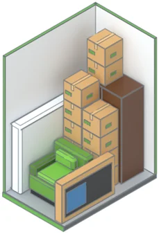 Indoor Large, drawn to the same scale as the other units