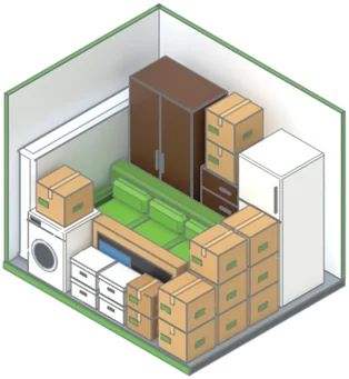 Drive-Up Medium, drawn to the same scale as the other units